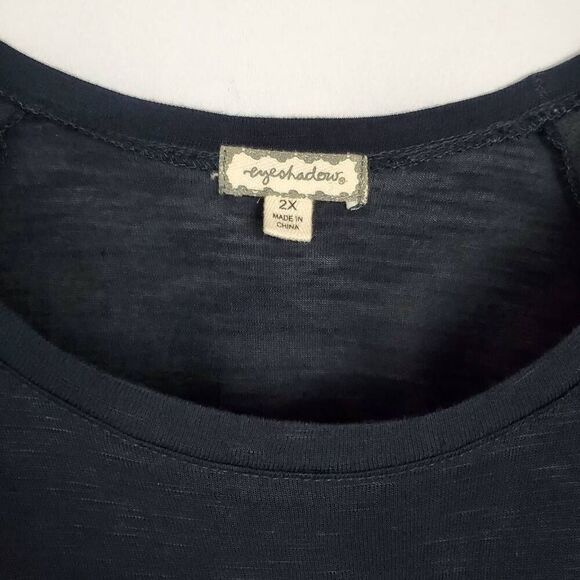 Eyeshadow 2x Black Cold Shoulder Blouse - Picture 7 of 8